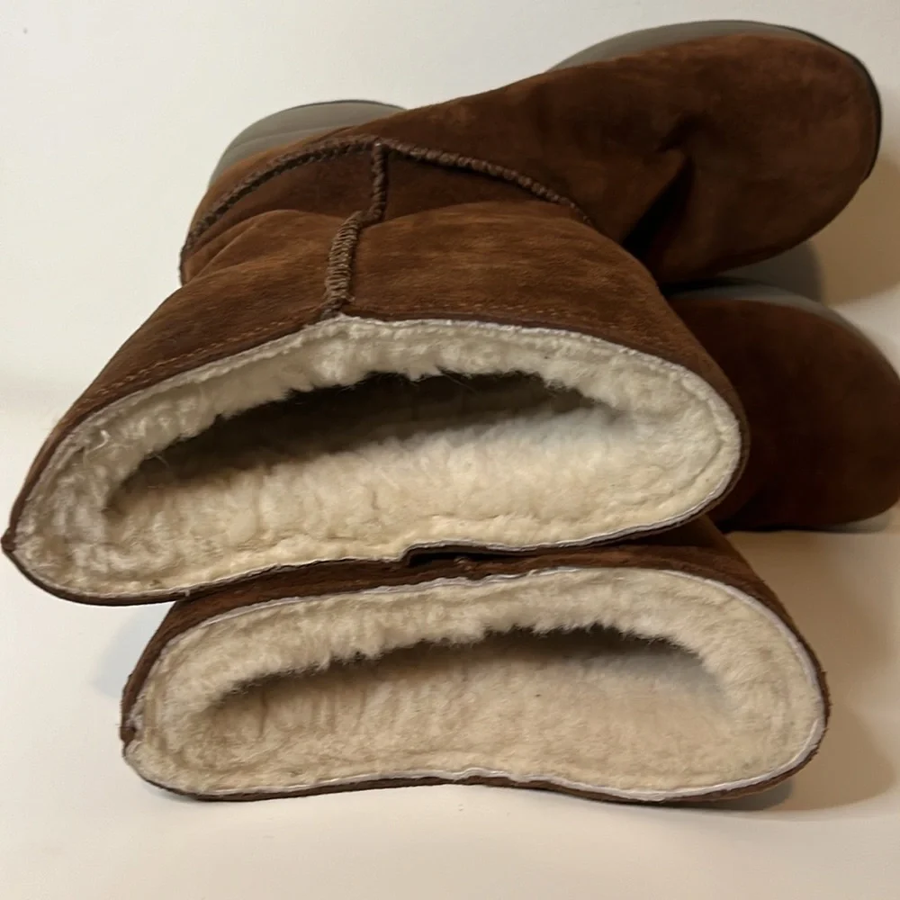 Merrell Womens Primo Stitch High Sherpa Lined Boots in Chestnut Womens Size 6